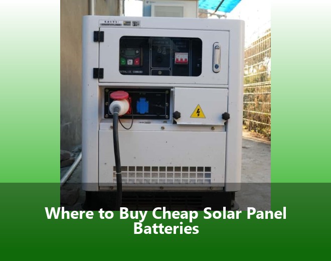 Where to Buy Cheap Solar Panel Batteries